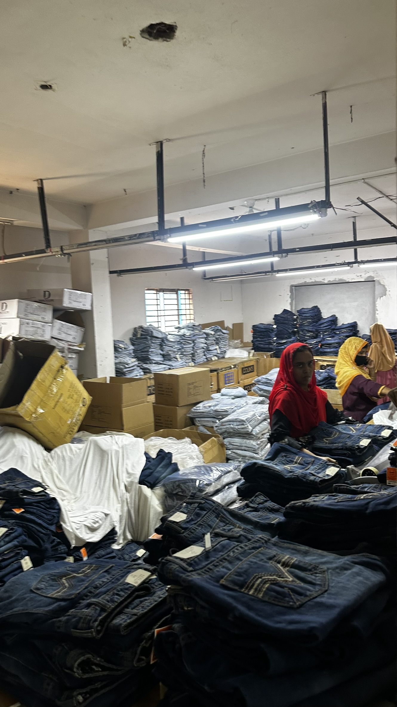 Finishing and folding