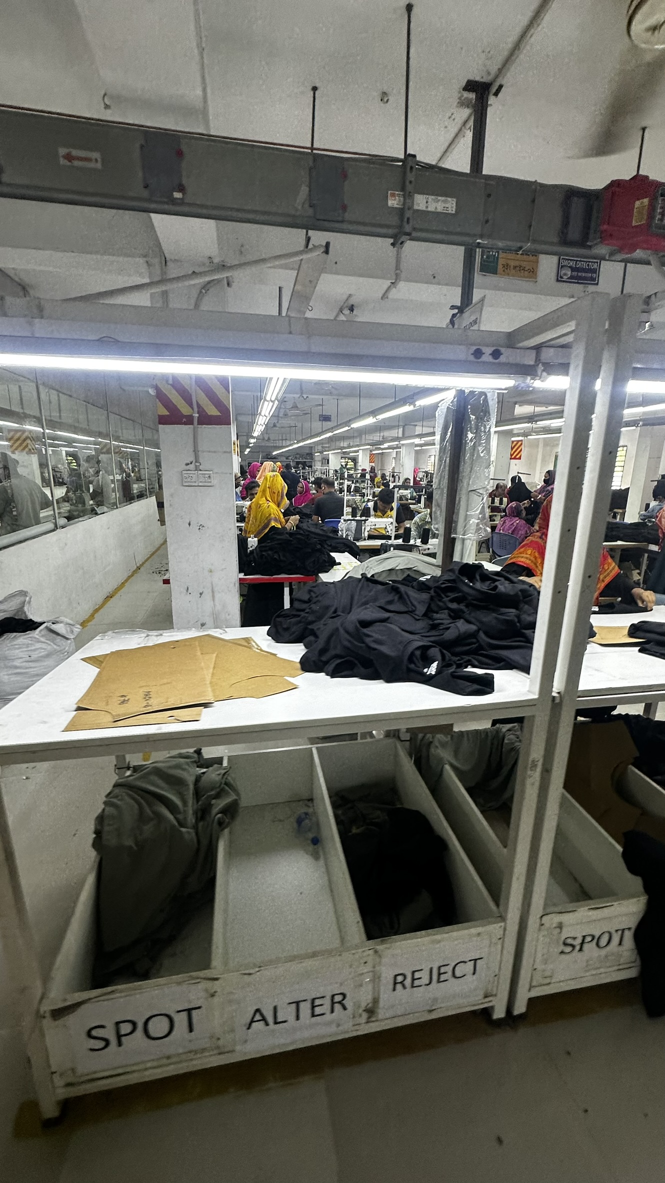 Operators at the sewing line